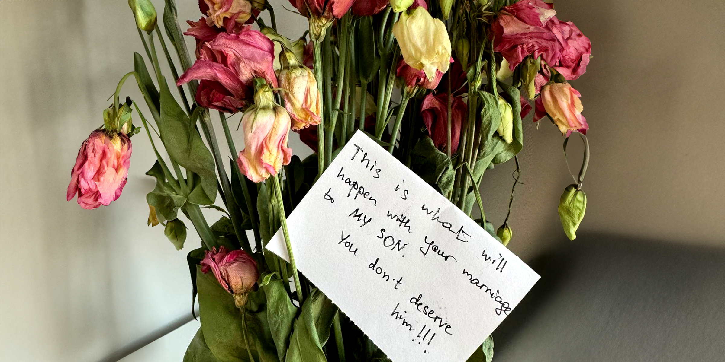 My MIL Intentionally Sent Me Faded Flowers for My Birthday with a Nasty Note